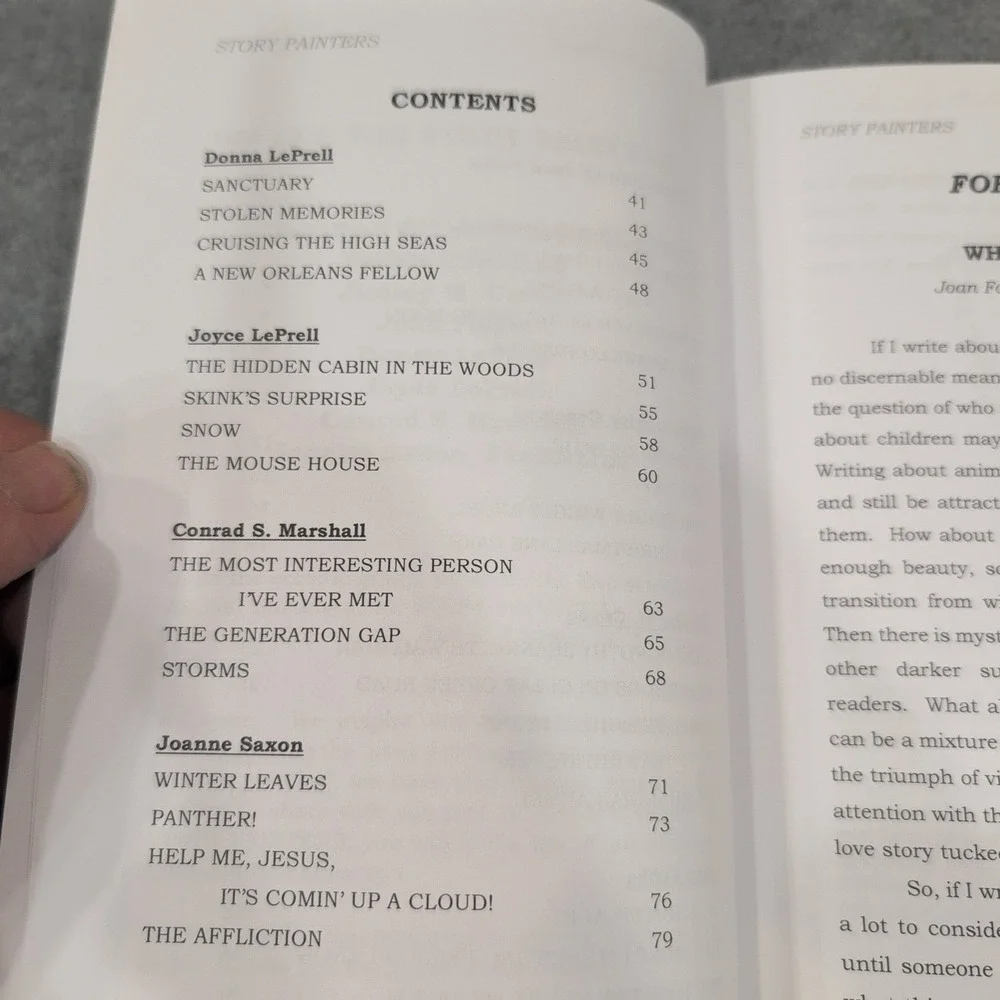 Story Painters Volume One Anthology Book‎ Signed by Authors